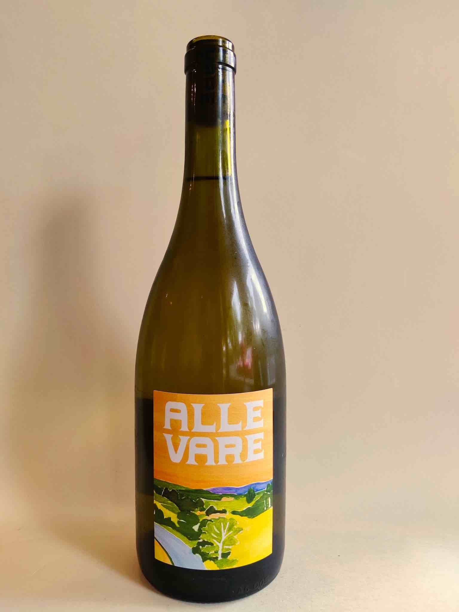 A bottle of 2022 Allevare Single Vineyard Chardonnay from Gippsland, Victoria. 