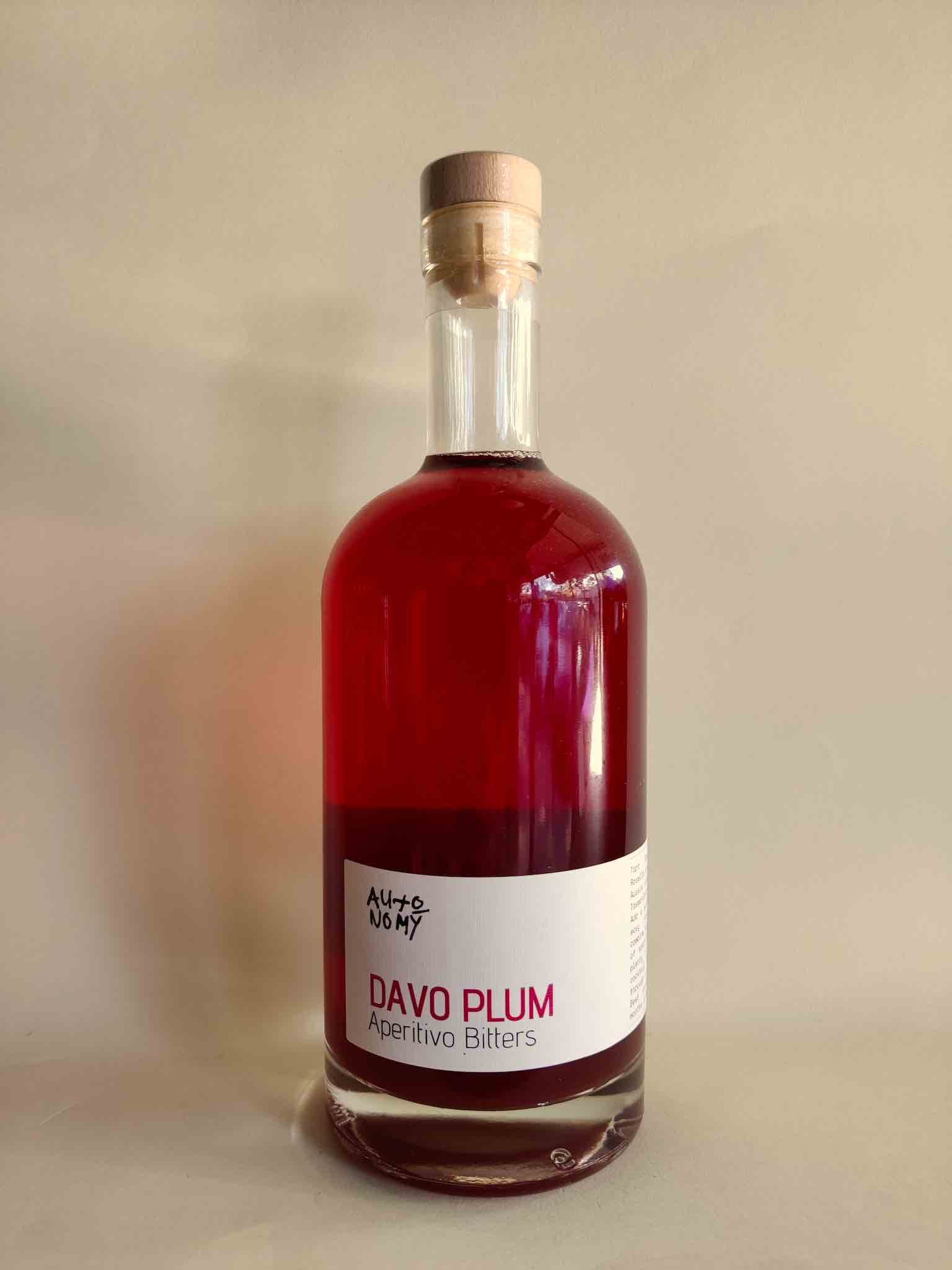 A 700ml bottle of Autonomy Distillers Dave Plum Aperitivo.
