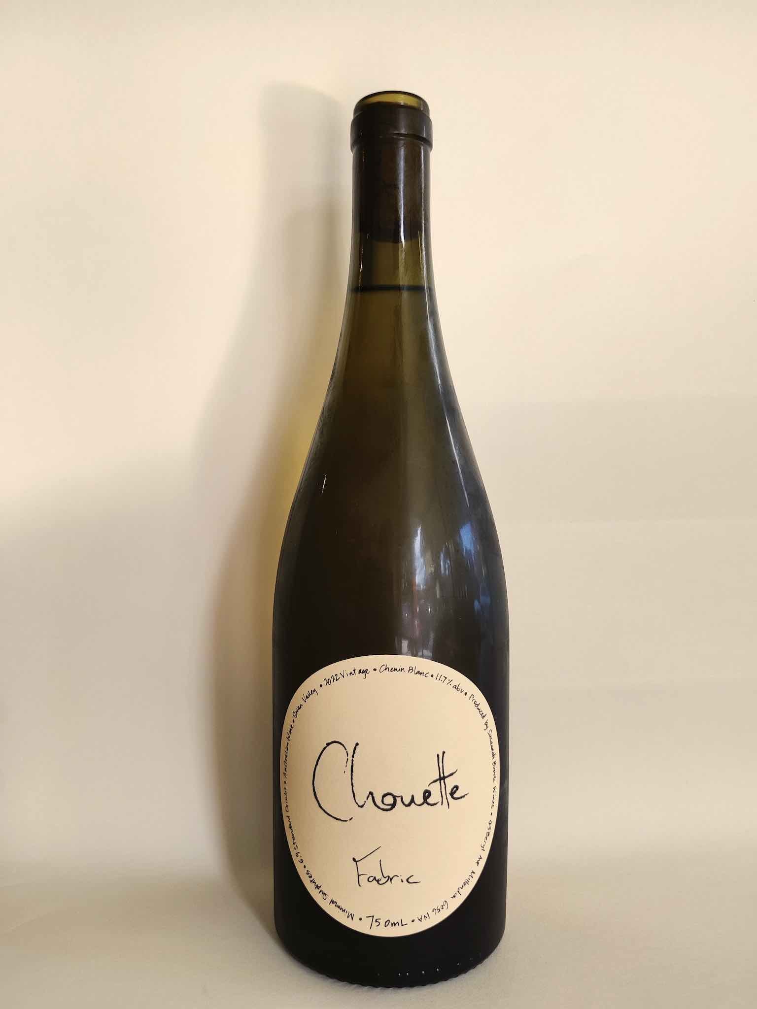 A bottle of Chouette Chenin Blanc white wine from Swan Valley, Western Australia. 