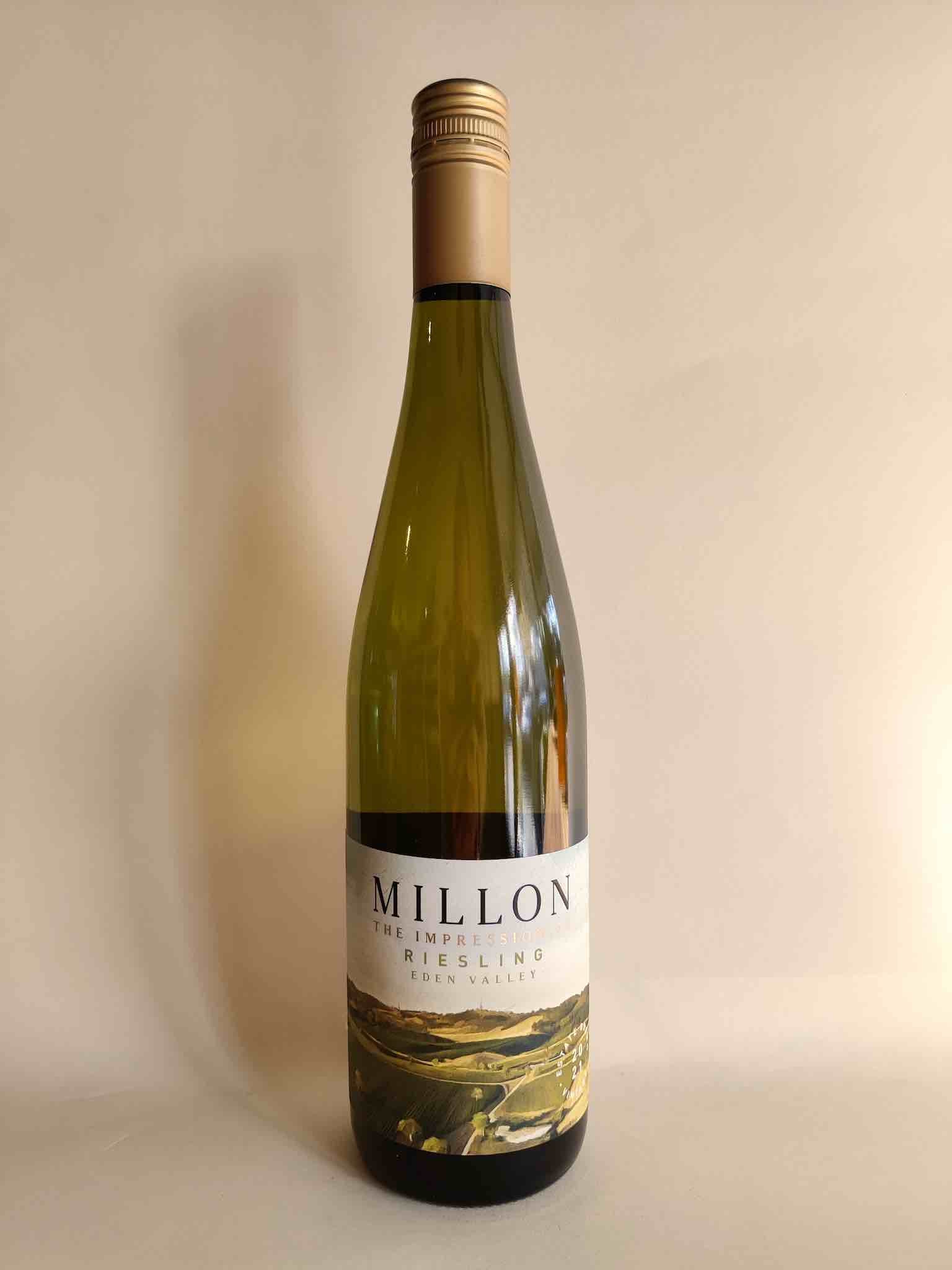 A 750ml bottle of Millon Wines "The Impressionist" Riesling from Eden Valley, South Australia. 