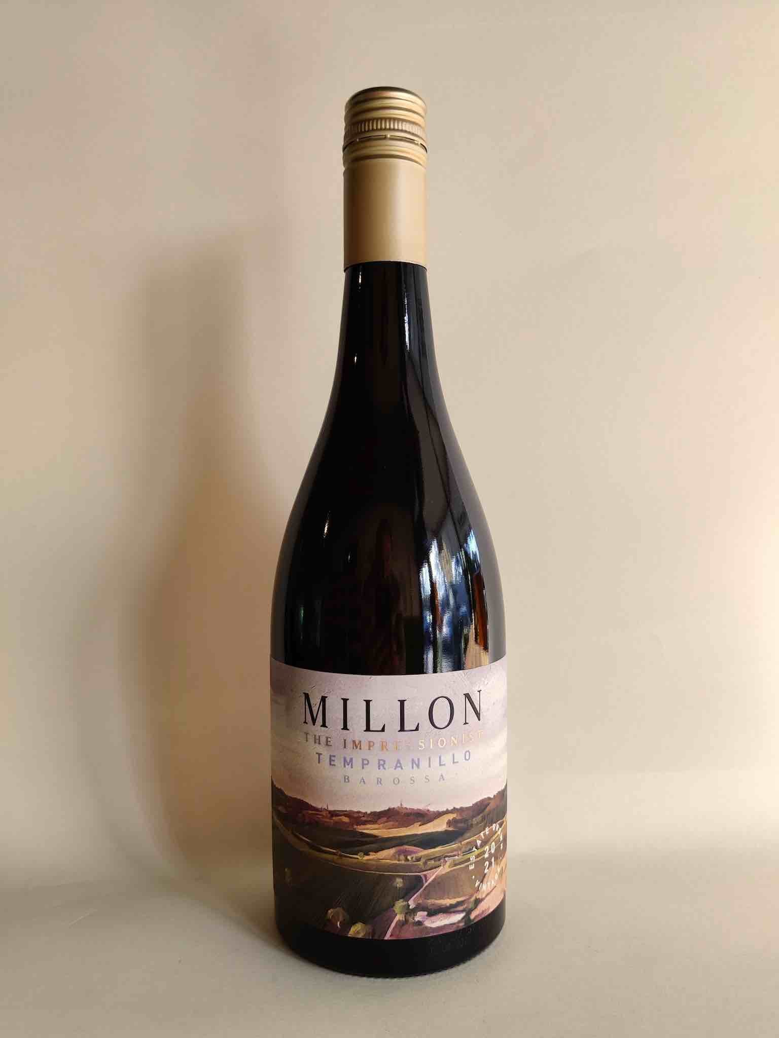 A 750ml bottle of Millon Wines "The Impressionist" Tempranillo from Eden Valley, South Australia. 