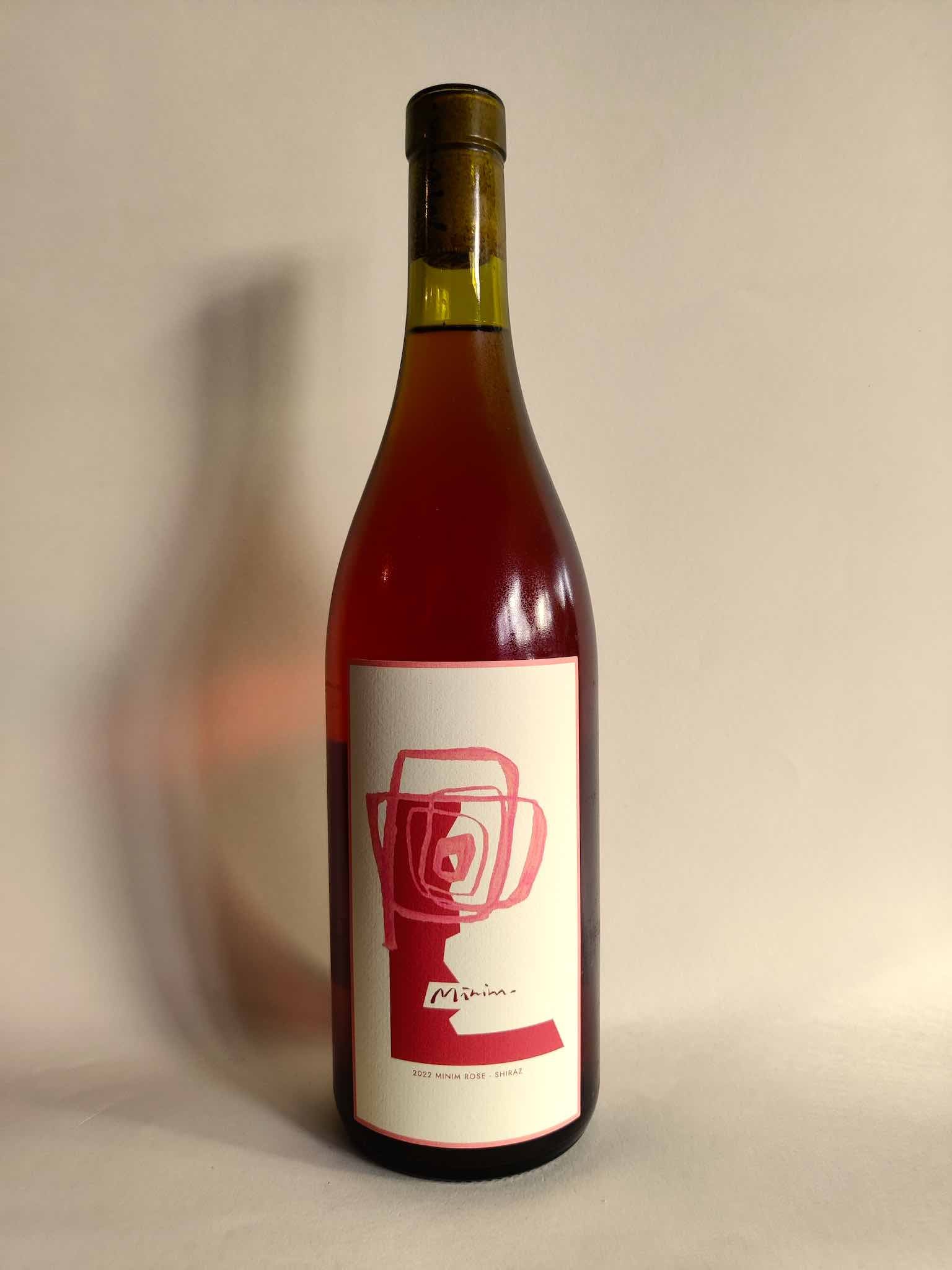 A bottle of 2022 Minim Rosé from Heathcote, Victoria. 