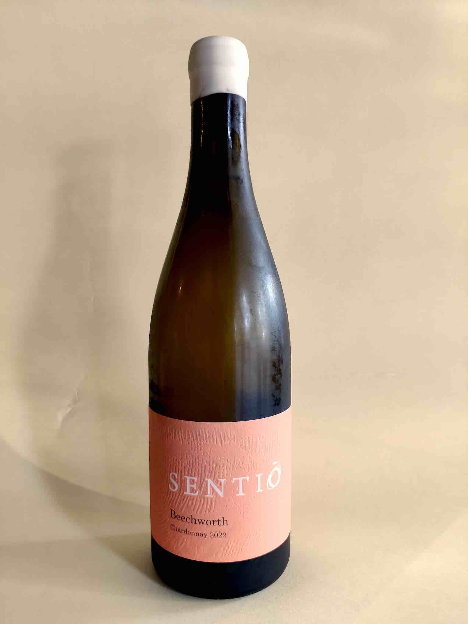 A bottle of 2022 Sentio Chardonnay from Beechworth Victoria
