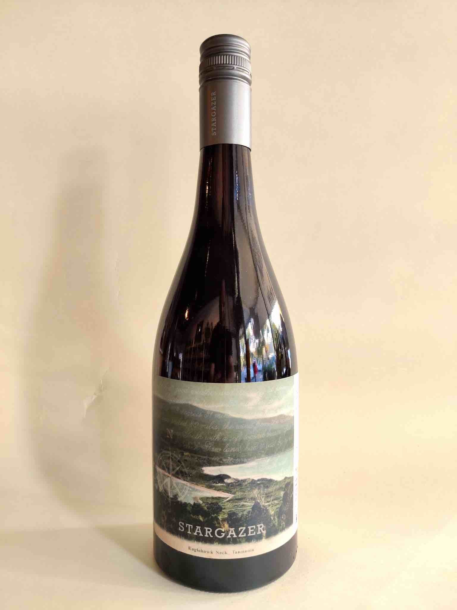 A bottle of 2022 Stargazer Pinot Noir from the Coal River Valley, Tasmania.