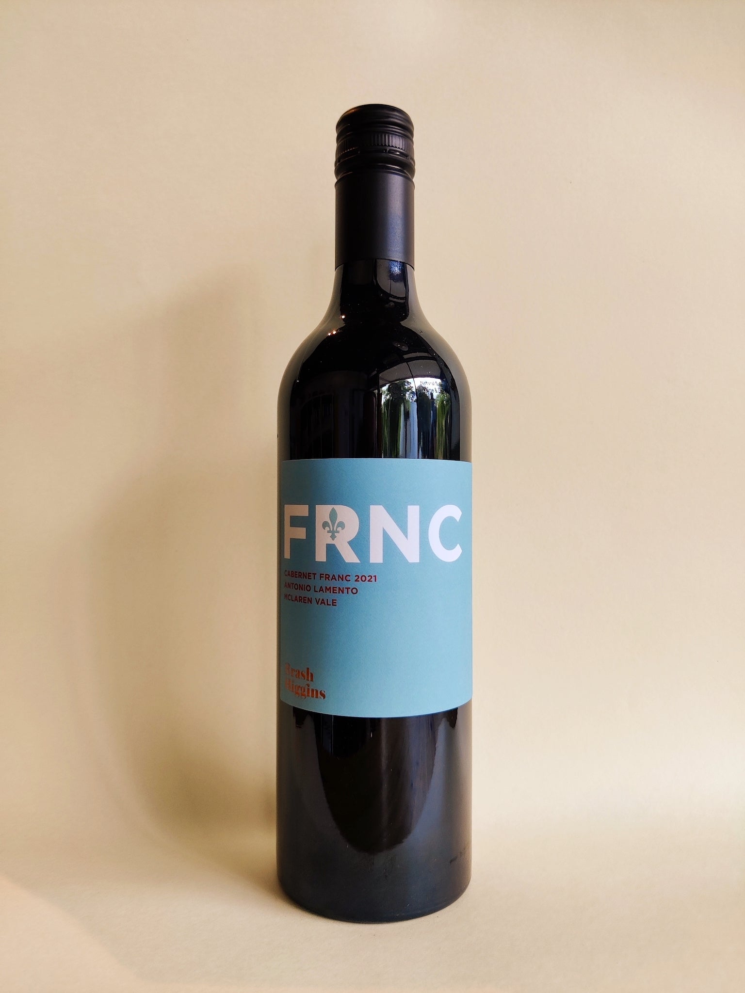 A 750ml bottle of Brash Higgins FRNC Cabernet Franc from McLaren Vale, South Australia.